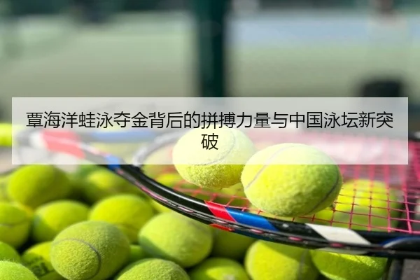覃海洋蛙泳夺金背后的拼搏力量与中国泳坛新突破